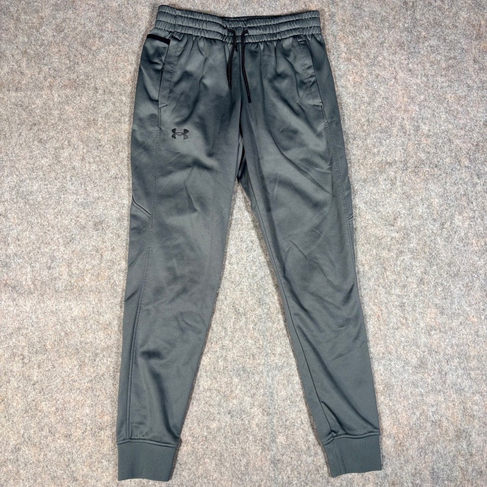 Under Armour Joggers Mens Medium Gray Armour Fleece Pants 1357123